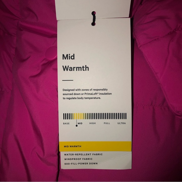 Lululemon NWT Sonic Pink,Wunder Puff Super Cropped Down Jacket,Size-10 - Picture 7 of 16